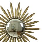 Mid Century Verkoperd Metalen Zonnespiegel Deknudt Convex 55Cm thumbnail 2
