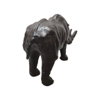 Grote Vintage Lederen Neushoorn thumbnail 2