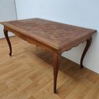 Vintage Landelijke Eettafel Eetkamertafel Uitschuifbaar 011 thumbnail 6