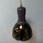 Grote Zwart Emaille Bauhaus Fabriekslamp thumbnail 10