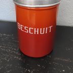 Vintage Blik Emaille Oranje Beschuit thumbnail 2