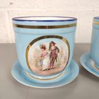 Duo Vintage Bloempotten In Sèvres Stijl thumbnail 3