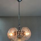 Mooie Vintage Plafondlamp Cluster Van 5 Bollen thumbnail 8