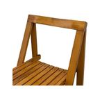 Aldo Jacober - Folding Chair Model ‘Trieste’ - Bazzani Italy - Light Oak (Wood Grain) thumbnail 7