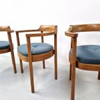 3X Henning Jensen & Torben Valeur Munch Møbler M40 Stoelen thumbnail 14