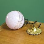 Antieke Roze Art-deco Hanglamp thumbnail 4