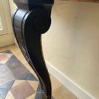 Side Table Console Tafel Muurtafel Half Rond 19e Eeuws Frans thumbnail 12