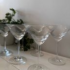 6 Kristallen Martini Glazen thumbnail 2