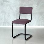 Retro Buisframestoelen Nieuw Eetkamerstoelen Paars Prijs P/S thumbnail 3