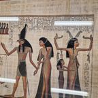 Vintage Ingelijste Papyrus Tekening Egypte Schilderij thumbnail 8