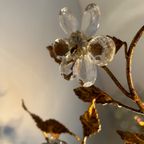 2 Beschikbaar ! 2 Italiaanse Bloemen Plafonieres Echte Vintage Toppers ! Kristal thumbnail 13