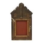 Antieke Kussenspiegel Repousse Spiegel Facet Frankrijk 19de Eeuw thumbnail 18