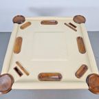 Valenti Noten Hout Kalfs Leren Speeltafel Bridgetafel 4 Pers thumbnail 11