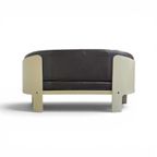 Bz49 Sofa By Hans Ell For 't Spectrum / 1970 / Dark Brown Leather thumbnail 18