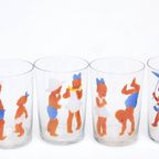 Leerdam 6 Sapglazen Kinderen, 1940S thumbnail 10