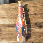 Superleuke Met Patchwork Skai Leer Beklede Fles /Karaf thumbnail 4