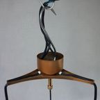 Vintage Hollywood Regency Cascade Goud/messing Hanglamp Met 3 Transparant Glazen Kelken, 1960s thumbnail 7