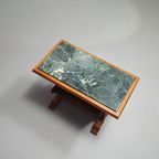 Magazine Holder With Green Marble Top 1960's. thumbnail 10