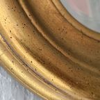 Goudkleurige Deknudt Toogspiegel Met Facet Geslepen Glas, 110 Cm Hoog thumbnail 5