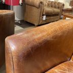 2 X Vintage Aviator Fauteuils In Generfd Cognac Leer Piloten Stoelen thumbnail 7