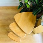 Set Van 3 Vintage Houten Nesting Tables thumbnail 5