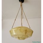 Art Deco Marbled Hanging Lamp thumbnail 8