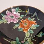 Vintage Wandbordje Koper En Porselein thumbnail 2