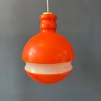 Oranje Peill & Putzler Space Age Glazen Hanglamp thumbnail 7