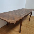 Vintage Antieke Houten Eettafel Eetkamertafel Tafel Uitschuifbaar 701 thumbnail 11