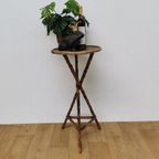 Vintage Mid Century Bamboe Bijzettafeltje Plantentafeltje Tafeltje 418 thumbnail 2
