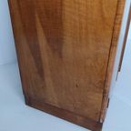 Prachtige Engelse Art Deco Burrnut-Garderobe thumbnail 20