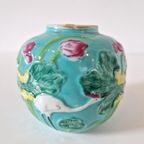 Antieke Chinese Gemberpot Vaasjes Mintgroene Vaas thumbnail 5