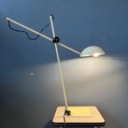 Verstelbare Mid Century Witte Bureaulamp thumbnail 3