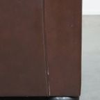 Karaktervolle, Correct Afgewerkte Vintage Rundleren Engelse Chesterfield 3 Zits Bank thumbnail 18