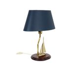 Messing Zeilboot Tafellamp Maritieme Lamp Hollywood Regency thumbnail 6