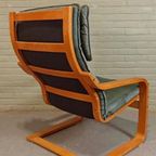 Vintage Poang Leren Fauteuil, Noboru Nakamura Voor Ikea thumbnail 2