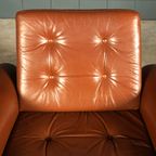 Vintage Lederen Draaifauteuil – Jaren 70 thumbnail 11