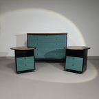 Giorgetti Set 1990 By Umberto Asnago Bed Sidetables / Sidetables / Sideboard With Drawers. thumbnail 7