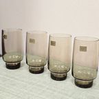 Vintage Longdrink Glazen Luminarc France Rookglas (Set Van Vier) thumbnail 2