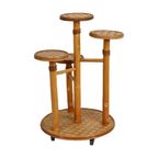 Vintage Plantentafel Plantenstandaard 4 Niveaus Bamboe En Rotan thumbnail 11