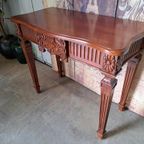 Klassieke Mahonie Houten Sidetable, Haltafel, Wandconsole Af thumbnail 4