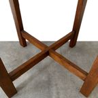 Vintage Ronde Bijzettafel Jaren 30 Plantentafel thumbnail 2