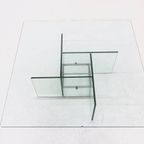 Italian Modern Architectural Glass Coffee Table 1970S thumbnail 8