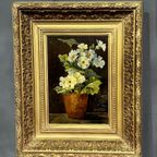 Pieter In'T Hout (1879-1965) "Stilleven Met Bloemen". thumbnail 3