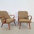 Set Vintage Fauteuils Teak ´60 Scandinavisch Mid Century thumbnail 12