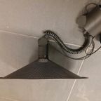 Vintage Postmodern Geperforeerde Metalen Hanglamp, Zwaart thumbnail 3