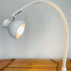 Vintage Martinelli Luce - Elio Martinelli Buiglamp. Witte Bureaulamp. Italiaans Design thumbnail 3
