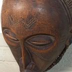 Set Van 2 Vintage/antieke Tchokwe Houten Maskers thumbnail 18