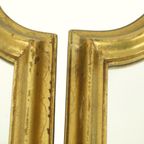 Vintage Drieluik Spiegel Bladgoud Verguld Hollywood Regency 86Cm thumbnail 10