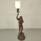 Tafellamp Met Zamak Beeld Druivenplukker thumbnail 3